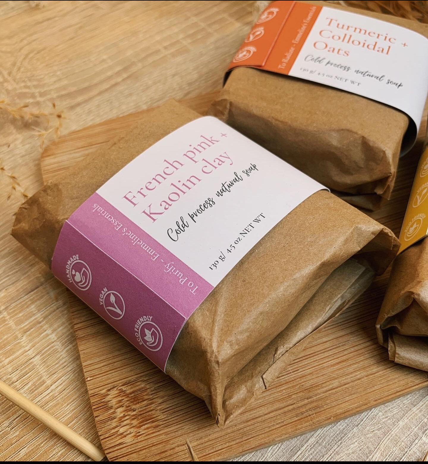 Purify soap bar made with french pink clay