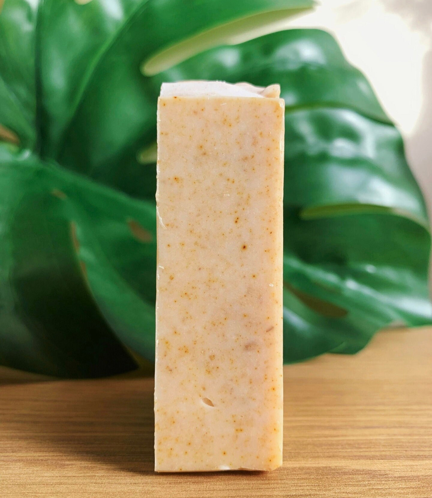 Radiate soap bar made with turmeric and colloidal oats